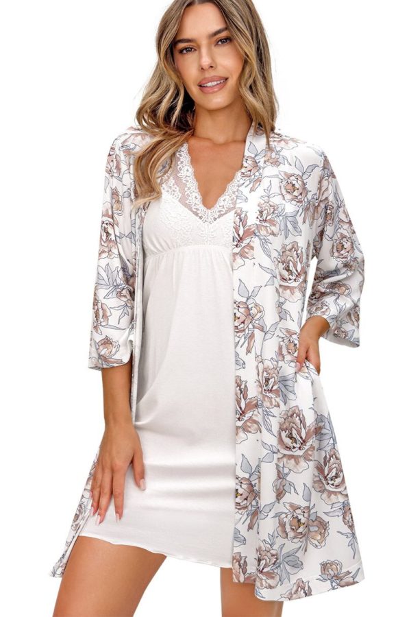 Short bathrobe model 228613 Donna