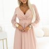 beige Evening dress model 229076 Numoco
