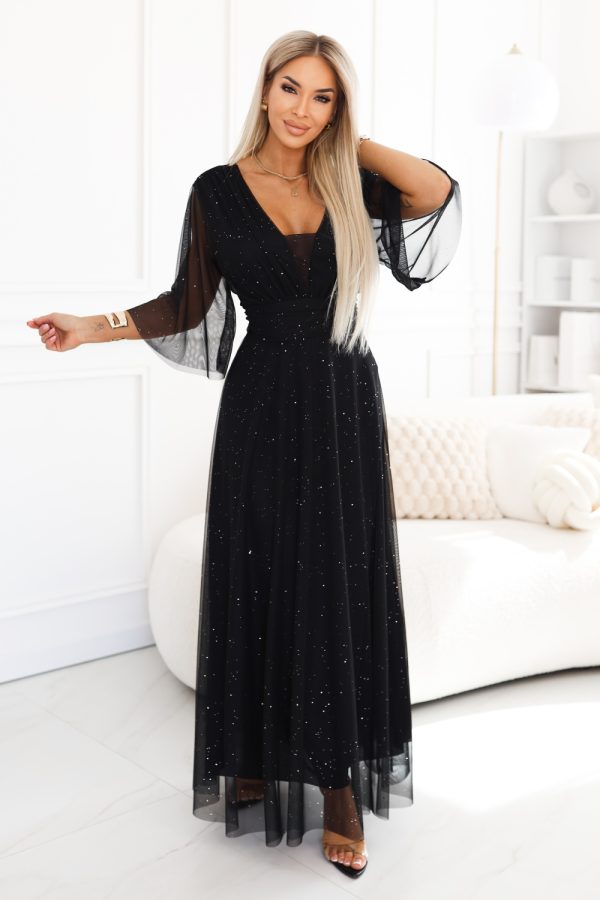 black Long dress model 229078 Numoco