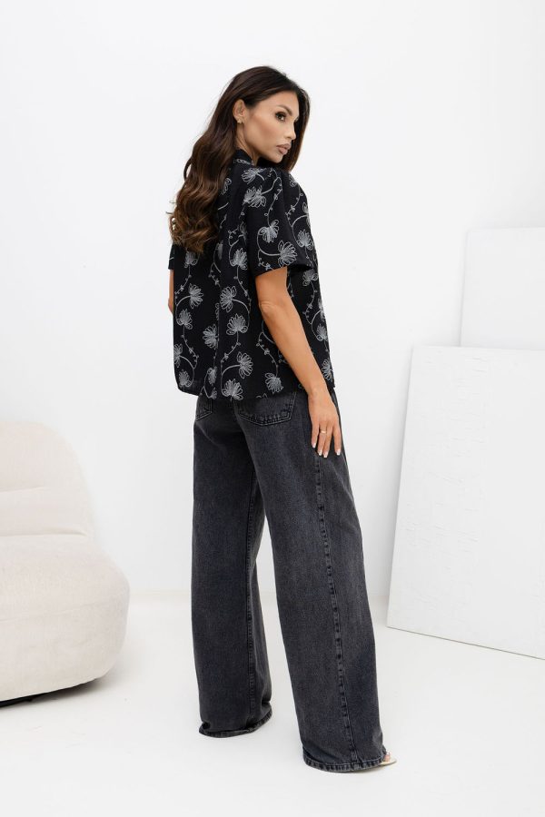 black Short sleeve shirt model 229098 Factory Price