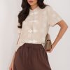 beige Short sleeve shirt model 229099 Factory Price