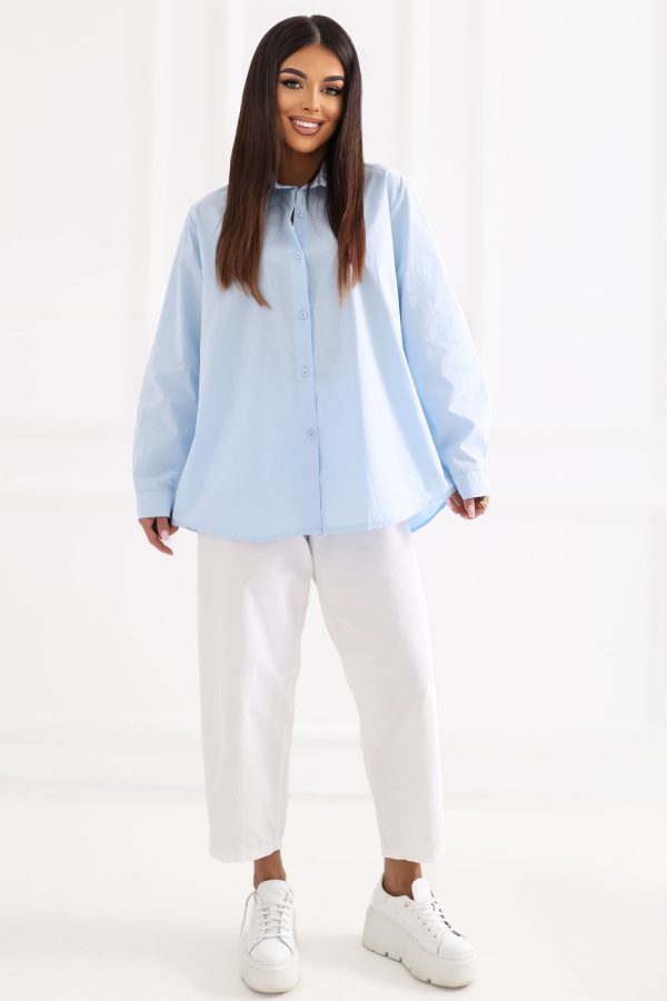 blue Long sleeve shirt model 229101 Factory Price