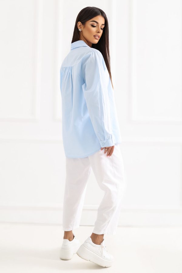 blue Long sleeve shirt model 229101 Factory Price