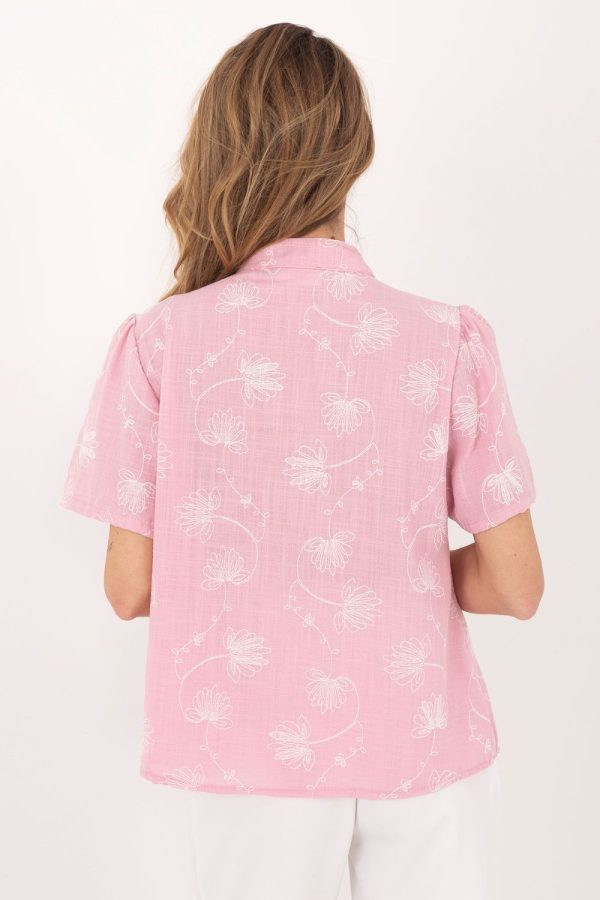 pink Short sleeve shirt model 229097 Factory Price