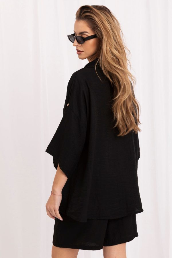 black Shirt model 229309 Italy Moda