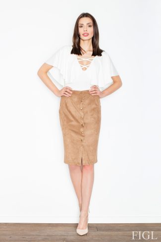 brown Skirt model 52616 Figl