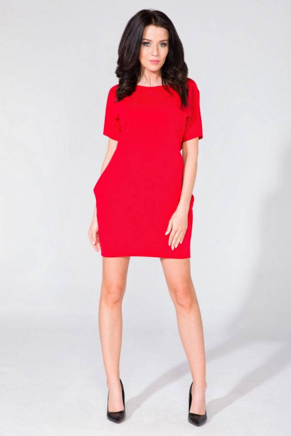 red Daydress model 59008 Tessita