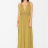 145575 green Long dress model 60700 Figl