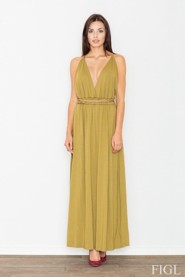 green Long dress model 60700 Figl