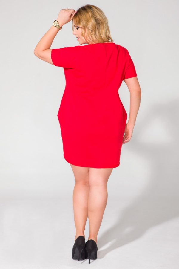 red Daydress model 59008 Tessita