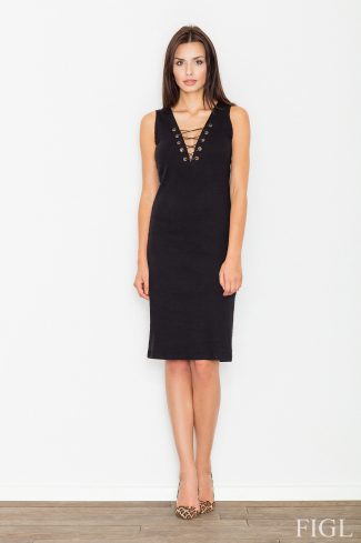 black Evening dress model 62653 Figl