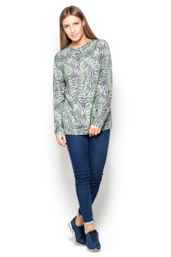 multicolor Long sleeve shirt model 63915 Katrus
