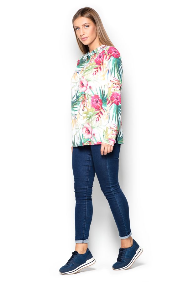 multicolor Long sleeve shirt model 63916 Katrus