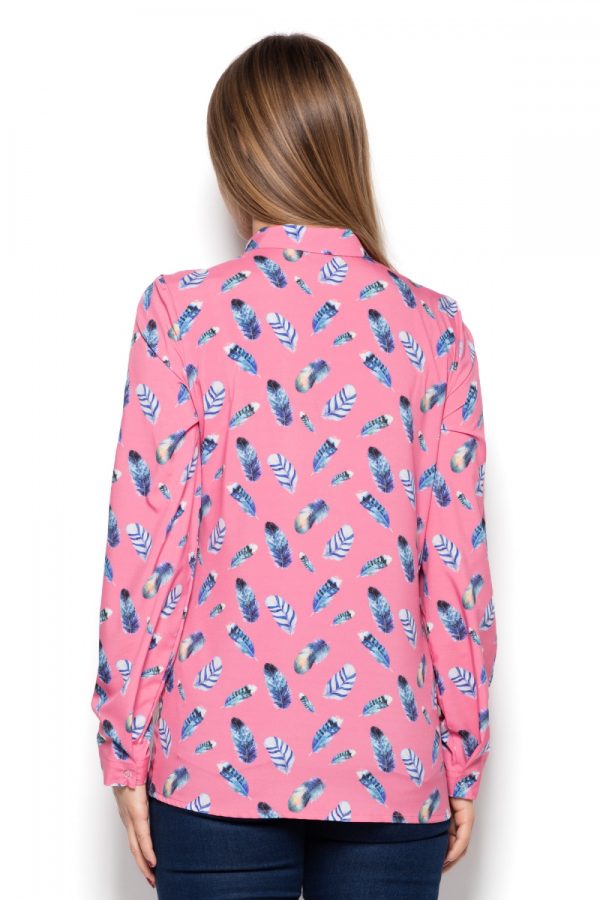 pink Long sleeve shirt model 76987 Katrus
