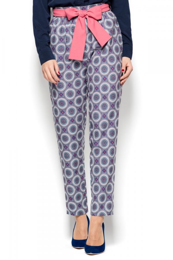 multicolor Women trousers model 77016 Katrus