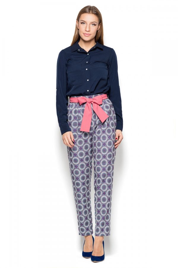 multicolor Women trousers model 77016 Katrus