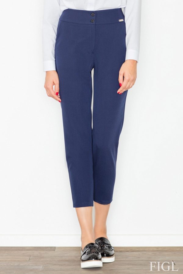 navy blue Women trousers model 77071 Figl