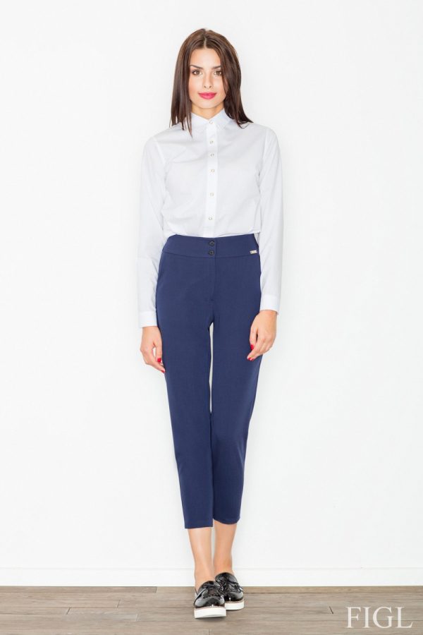 navy blue Women trousers model 77071 Figl