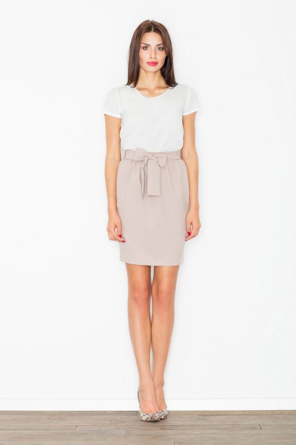 beige Skirt model 77113 Figl