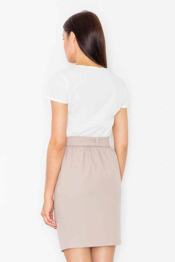 beige Skirt model 77113 Figl