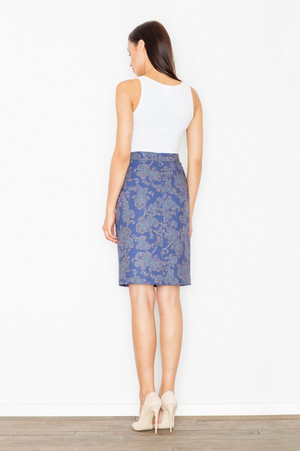 navy blue Skirt model 77136 Figl
