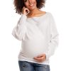 215649 white Pregnancy sweater model 84269 PeeKaBoo
