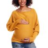 215661 yellow Pregnancy sweater model 84272 PeeKaBoo