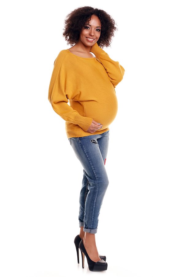 yellow Pregnancy sweater model 84272 PeeKaBoo