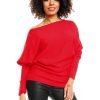 215689 red Bat style blouse model 84279 PeeKaBoo