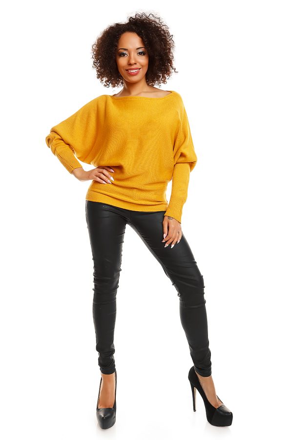 yellow Bat style blouse model 84280 PeeKaBoo