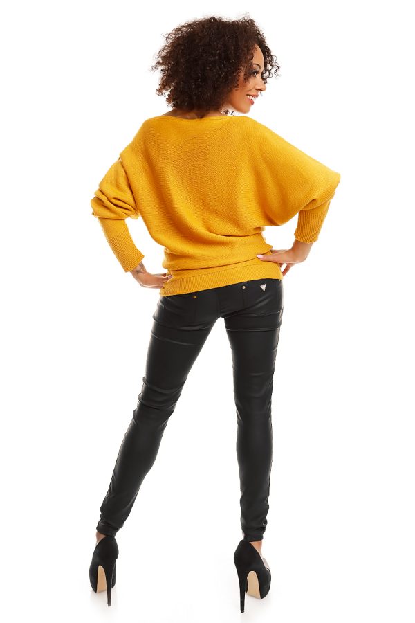 yellow Bat style blouse model 84280 PeeKaBoo