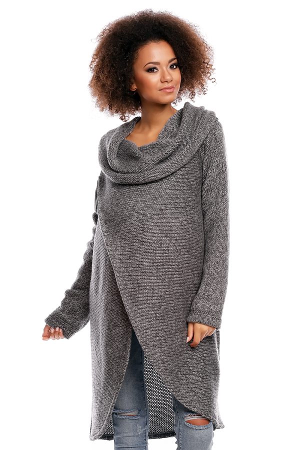 grey Pregnancy sweater model 84290 PeeKaBoo