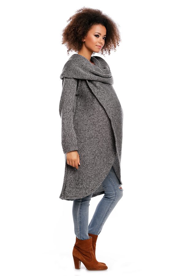 grey Pregnancy sweater model 84290 PeeKaBoo