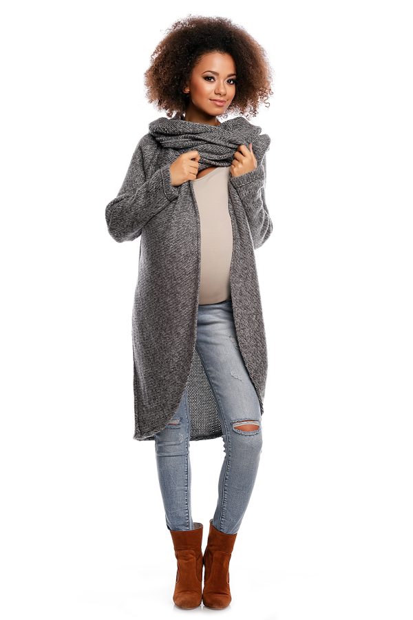 grey Pregnancy sweater model 84290 PeeKaBoo