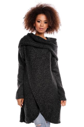 black Long jumper model 84298 PeeKaBoo