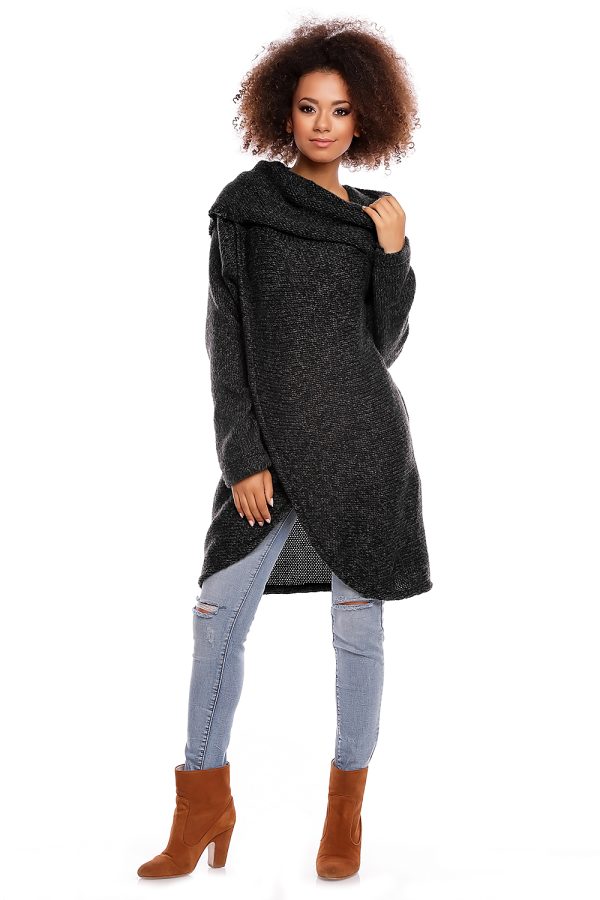 black Long jumper model 84298 PeeKaBoo