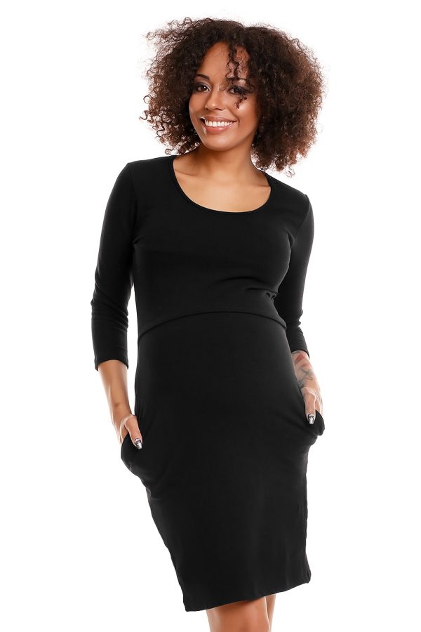 black Pregnancy dress model 84435 PeeKaBoo