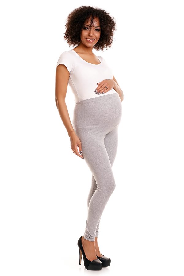 grey Maternity leggings model 84438 PeeKaBoo