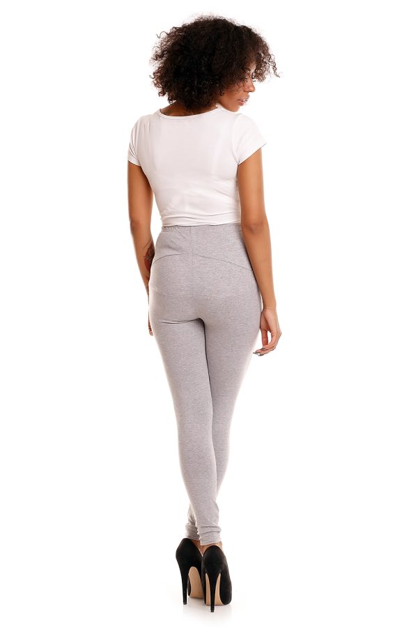 grey Maternity leggings model 84438 PeeKaBoo