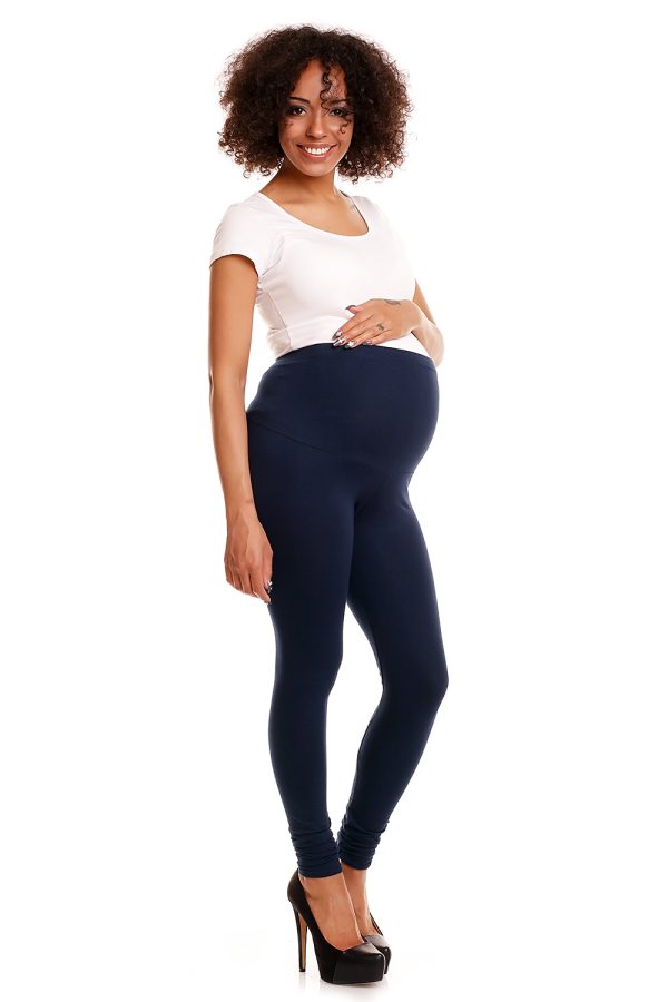 navy blue Maternity leggings model 84441 PeeKaBoo