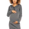 grey Pregnancy dress model 94413 PeeKaBoo