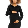 252242 black Pregnancy dress model 94414 PeeKaBoo