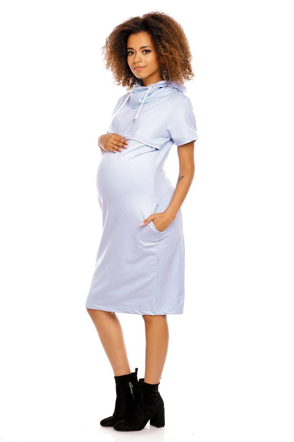 blue Pregnancy dress model 94419 PeeKaBoo
