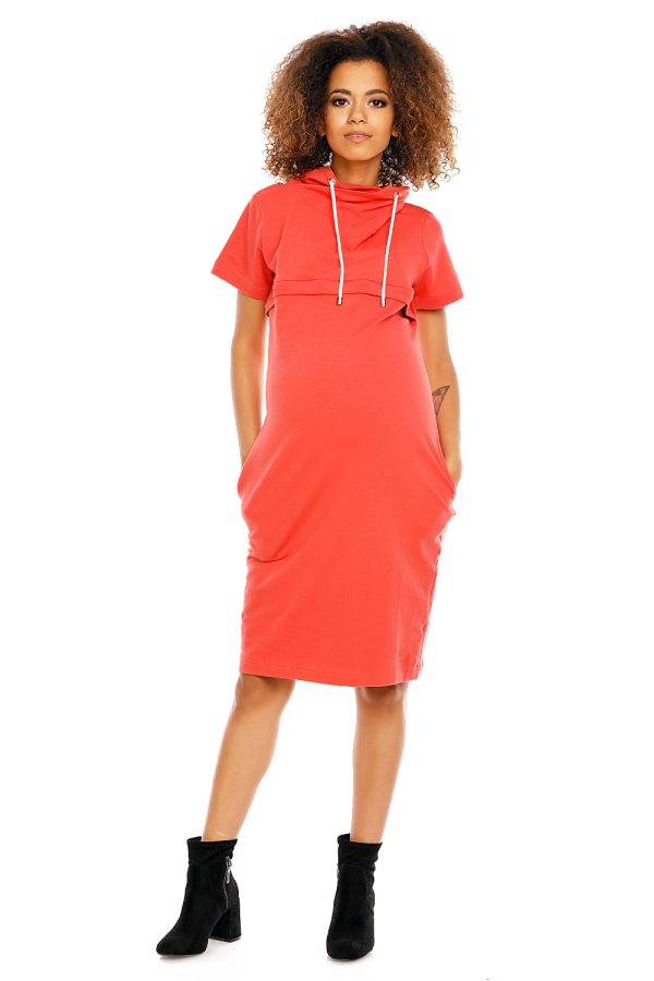 red Pregnancy dress model 94425 PeeKaBoo