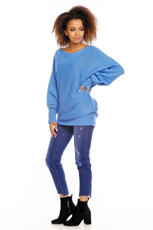 blue Bat style blouse model 94499 PeeKaBoo