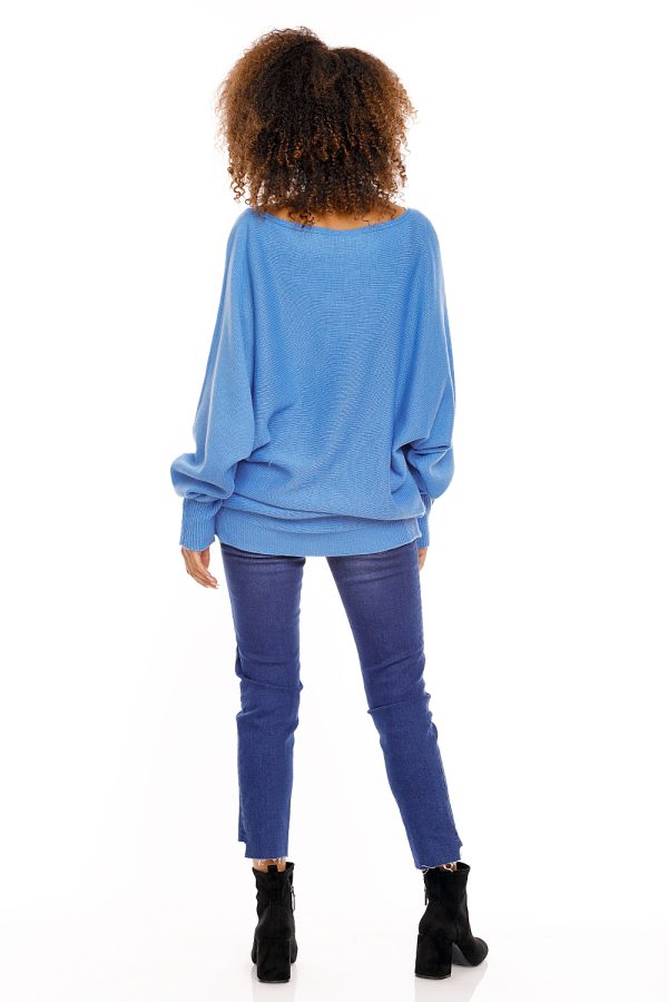 blue Bat style blouse model 94499 PeeKaBoo