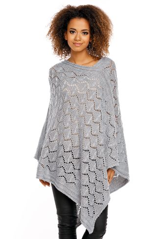 grey Poncho model 94519 PeeKaBoo