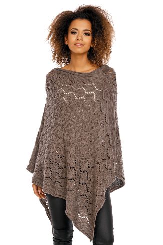 brown Poncho model 94520 PeeKaBoo