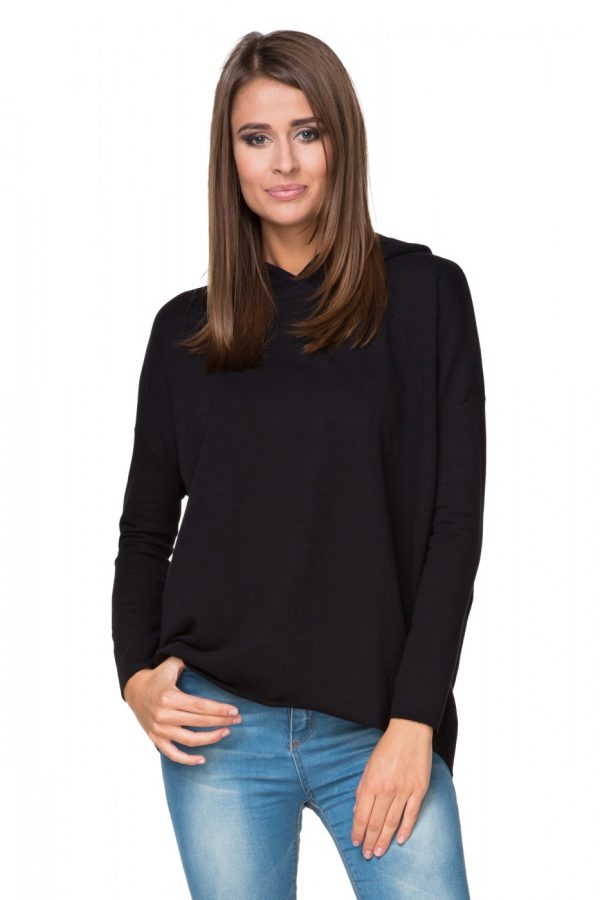 black Sweatshirt model 107346 Tessita