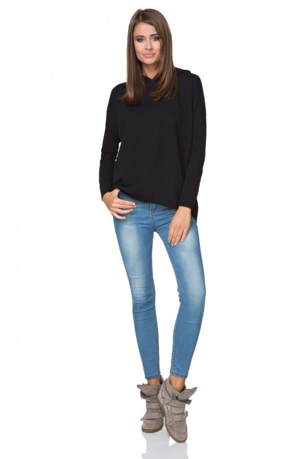 black Sweatshirt model 107346 Tessita